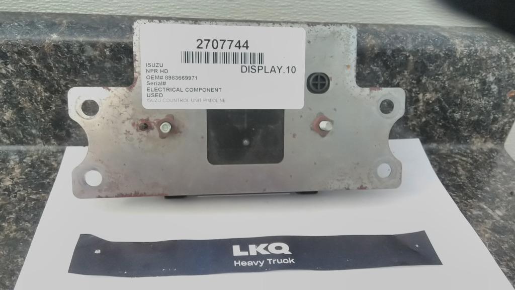 USED OEM 2019 ISUZU NPR HD ELECTRICAL COMPONENT , P/N 8983669971 , OH ...